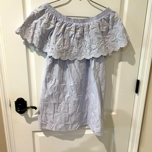 Romeo And Juliette Couture off shoulder eyelet detail summer dress - Picture 5 of 6